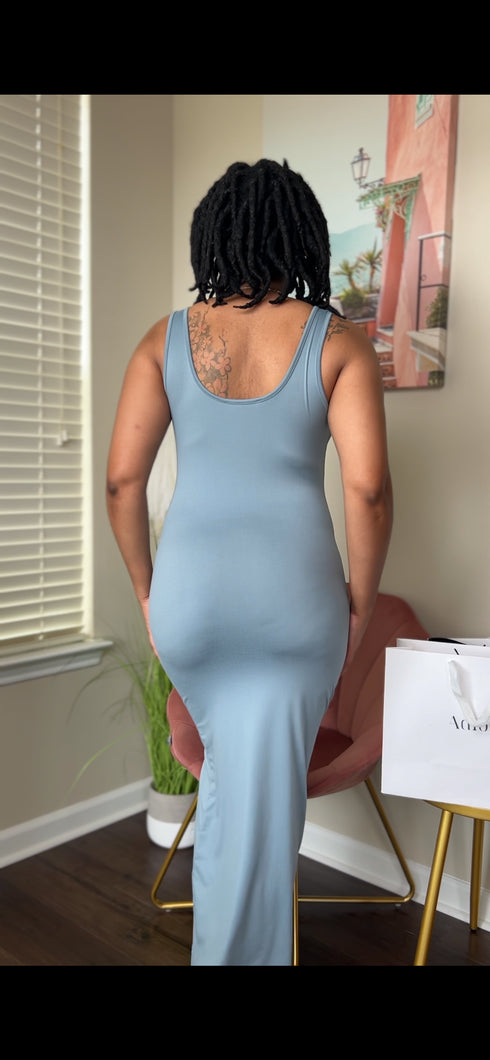The Darling Maxi Dress - Blue Grey